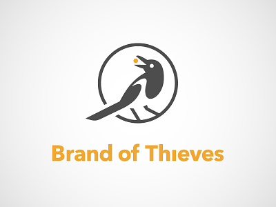 Brand of Thieves bird brand logo magpie steal theft thief thieves
