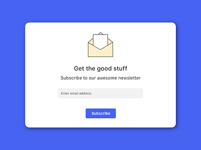 #026 Subscribe daily daily ui newsletter subscribe. 26 ui