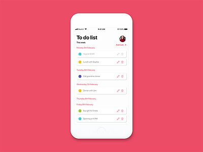 #042 To Do List by Romana on Dribbble