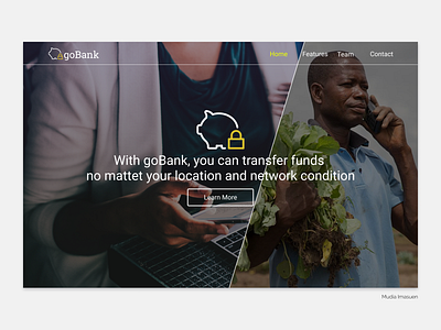 GoBank design homepage design