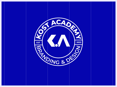 Tuto- logo Badge - Kost Academy badge logo branding design graphic design logo logo design vector youtube tuto