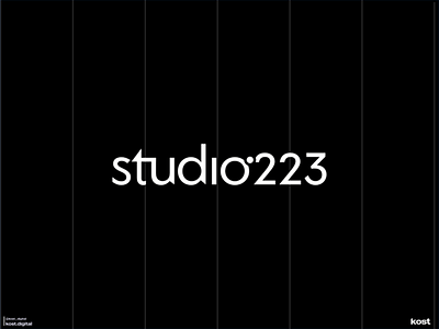 Conception de logo : Studio 223 | Kost Digital agencededesign branding brandingdesign brandlogo graphicdesign identitedemarque imagedemarque logodesign