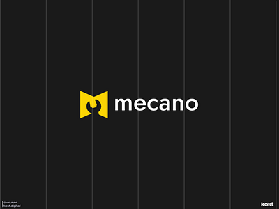 Design logo : Mecano-Boutique E-commerce | Kost Digital branding design de logo logo logo application mobile logo design logo ecommerce logo mark monogramme
