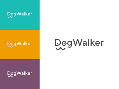 DogWalker Logo app app design brand branding design dog dog logo dogs logo logo design logodesign logos visual identity