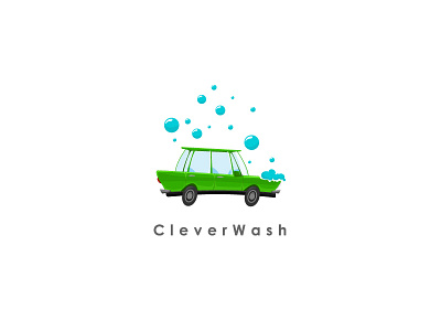 Cleverwash Logo design logo