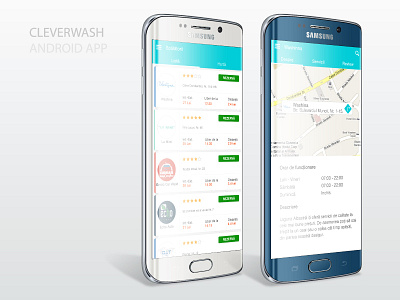 CleverWash Android App android app design uiux