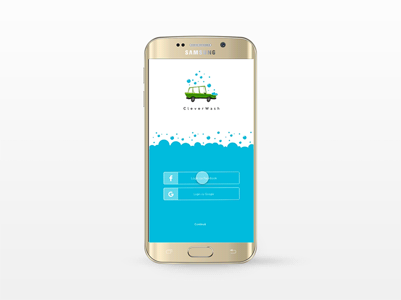 Cleverwash Android App android app designg uiux