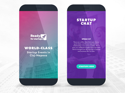 Ready For Startups design mobile ui web design