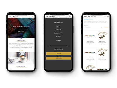 Eterne - Mobile graphic design uiux mobile web design web site