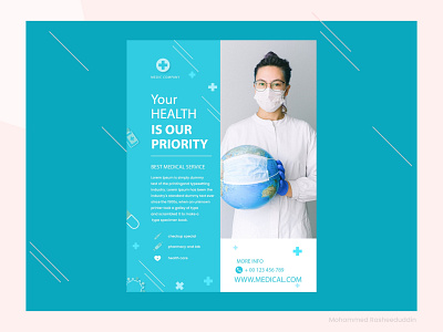 Health Poster Design.. graphic design health design illustrator design photoshop design poster design