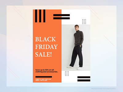 eCommerce - Black friday sale poster design! design graphic design homepage design illustration illustrator design photoshop poster design ui