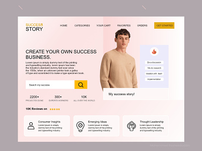My Success Story Homepage Design!
