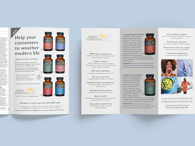 Vitamin Start-up - Marketing Assets (advert and leaflet) advertising branding design print design