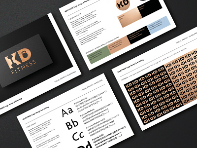 Fitness Instructor - Brand Guidelines brand guidelines branding design fitness logo style guide