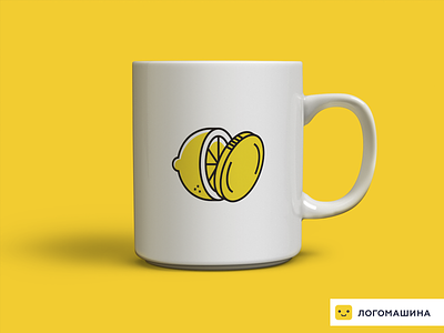 Lemon for tea coin lemon logo logotype logotypedesign simple