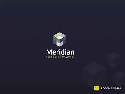meridian logo logodesign logotype logotypedesign screen secure