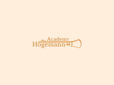 Music academy clarinet design logo logotype music school