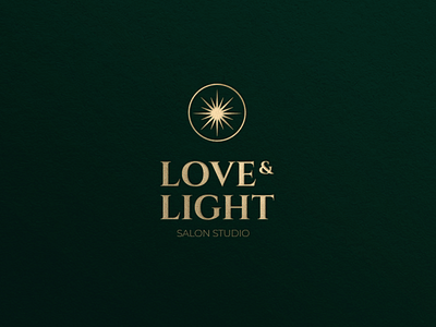 Logo for salon letter light logo logodesign logotype logotypedesign love star