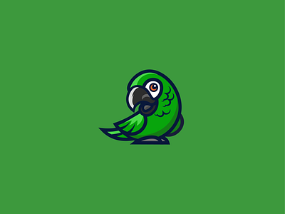 Parrot logo bird green parrot sale sketch