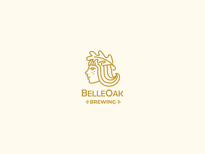 Belle Oak belle brewery girl logo logodesign logotype logotypedesign