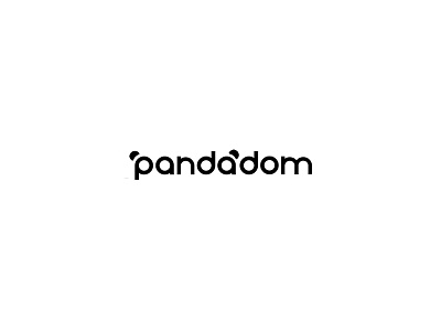 Pandadom black logo panda