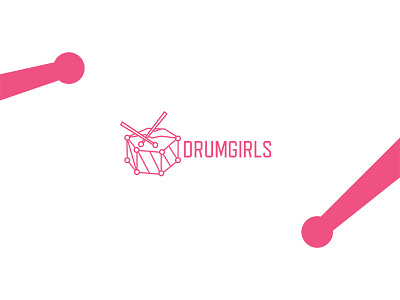 Drumgirls drum lips logo