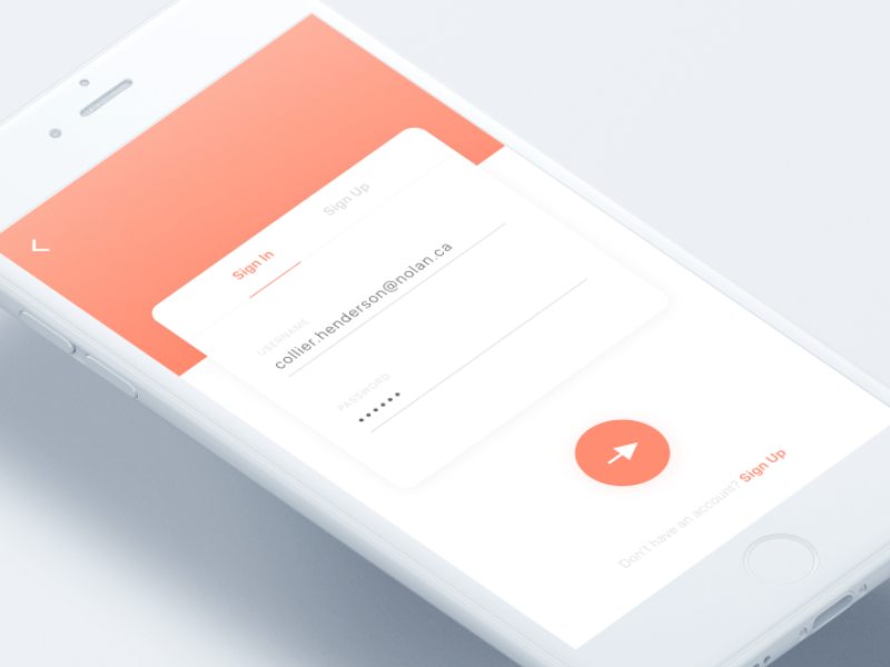 Sign Up – Daily UI Challenge #01 mobile design ux ui user experience user interaction challenge dailyui