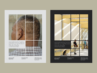 Beyond Bars editorial illustrator photography posters swiss typography