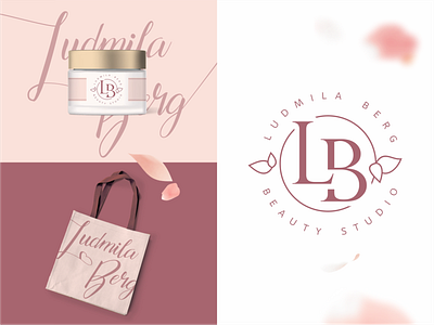 Ludmila Berg's studio beautystudio branding corporate identity graphic design identity logo logotype monogram sign vector