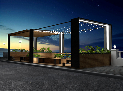 Parklet design graphic design nigjt parklet renfer