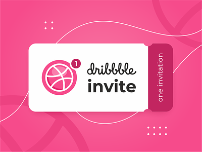 Invite dribbbleinvite invitation invite ticket welcome