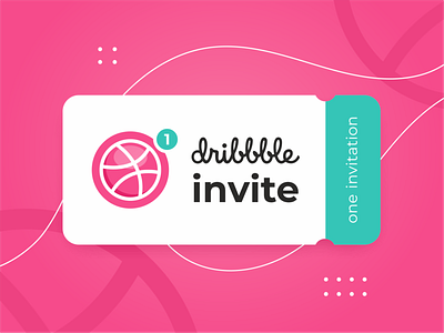 Invite dribbbleinvite invite invitention ticket