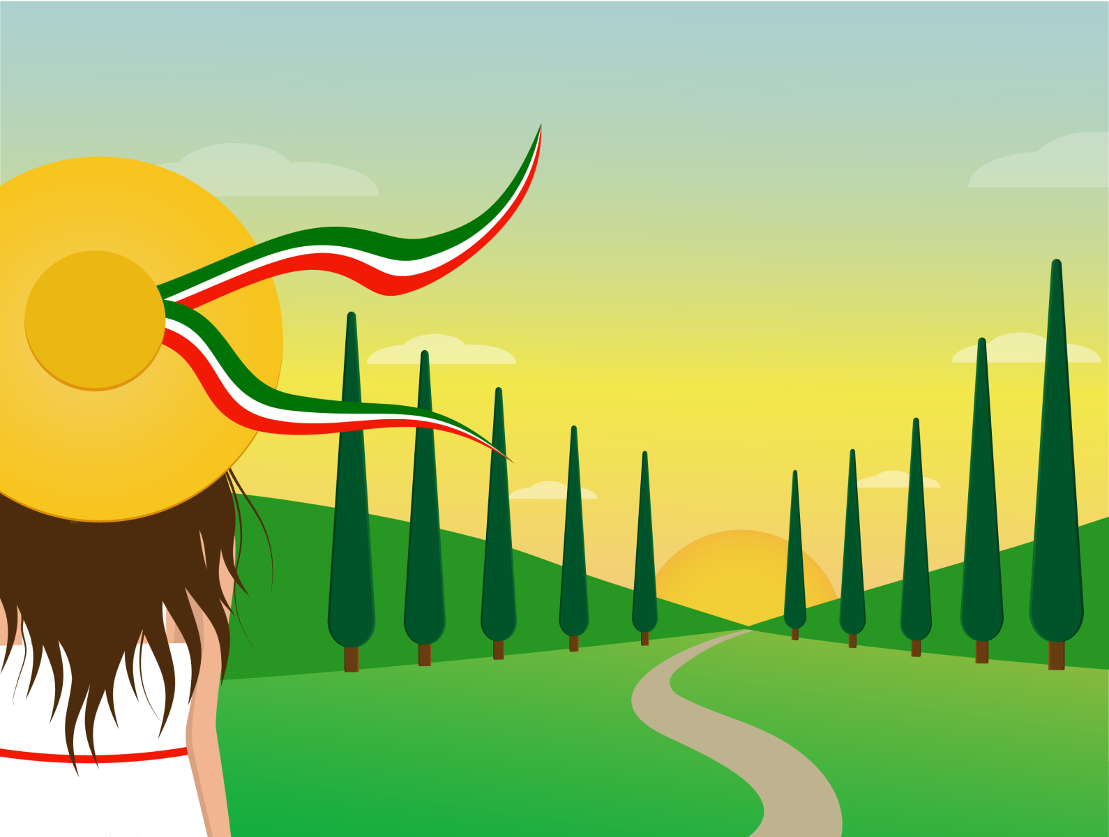 an-italian-woman-looks-at-the-sunset-by-daria-voronova-on-dribbble