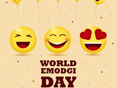 Happy world emodgi day влюбленный желтый международный день радостный сет смайлики смешной счастливый