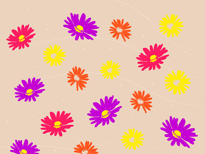 chamomile cute summer color background