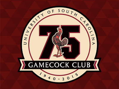 Gamecock Club 75th Anniversary Logo