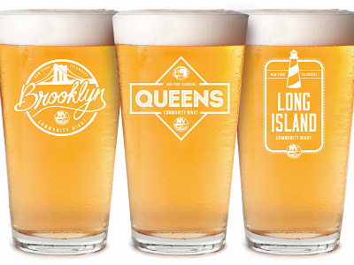 Islanders Community Night Beer Glasses