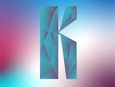 "K" Lettering Illustration alphabet art design icon illustration illustrator lettering logo type typography vector