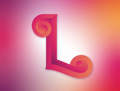 "L" lettering illustration alphabet art design icon illustration illustrator lettering logo type typography