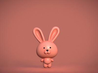 3D fairy hare 3d app children design illustration