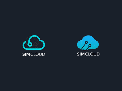 sim cloud logo app branding color design hmi logo shape