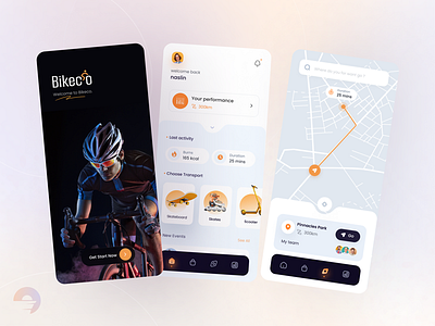 Bikeco app application ui uiux ux