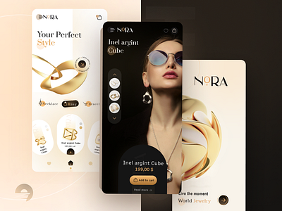nora application branding design illustration interface logo redesign ui uidesign uiux