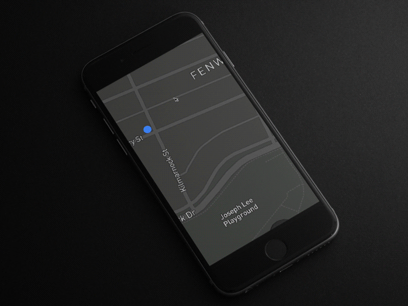 A little exercise - 2 app black clean colors gif loading map minimalism movies ui ux