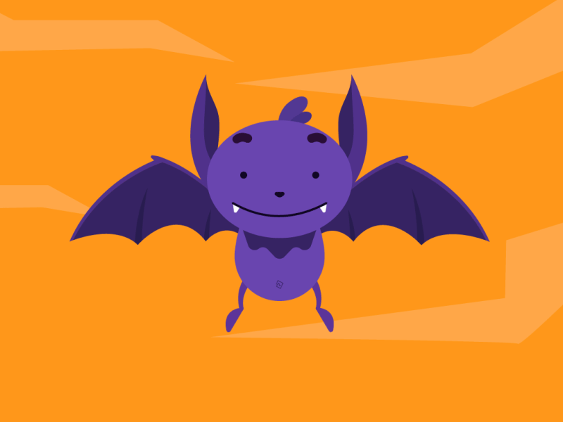 Happy Halloween! animation bat cute flycycle gif halloween illustrator