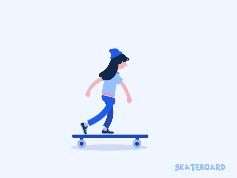 SkateBoard animation illustration