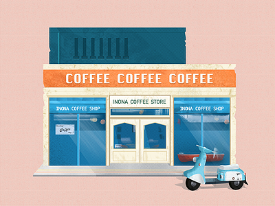 Dream Coffeeshop illustration