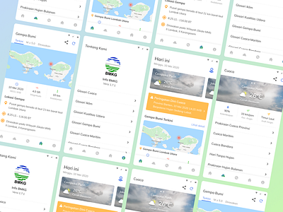 [Mobile Apps] Redesign Info BMKG design mobile app mobile app design redesign ui ui design