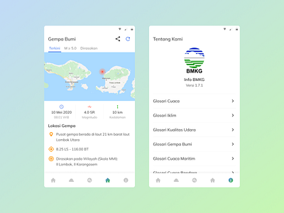 [Mobile Apps] Redesign Info BMKG design mobile app mobile app design redesign ui ui design