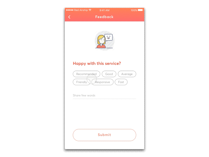 Submit Feedback animation cx feedback gif ios loading mobile service submit ui ux